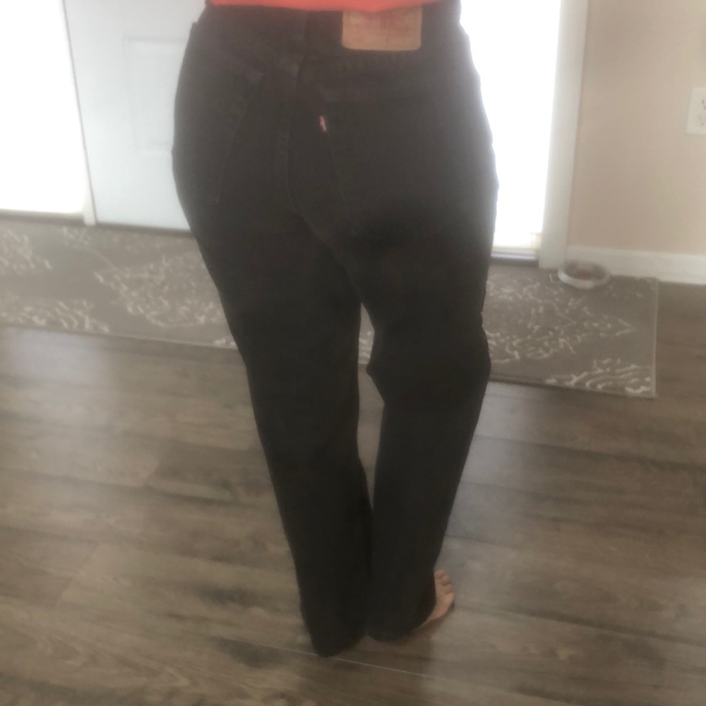 Vintage Levi’s black straight let jeans